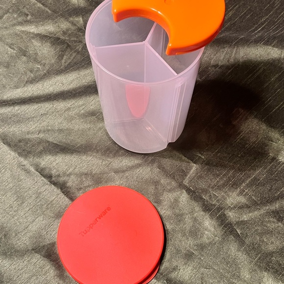 Tupperware Red and Orange Storage Container - Picture 3 of 4
